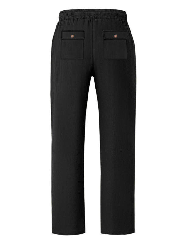 Loose linen casual wide-leg beach sports four seasons breathable trousers