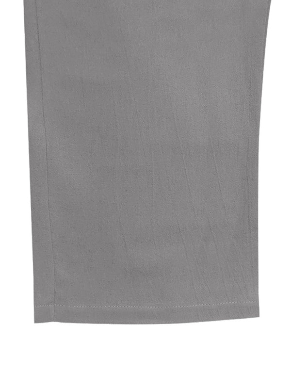 Loose linen casual wide-leg beach sports four seasons breathable trousers