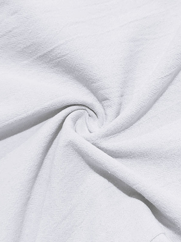 Loose linen casual wide-leg beach sports four seasons breathable trousers