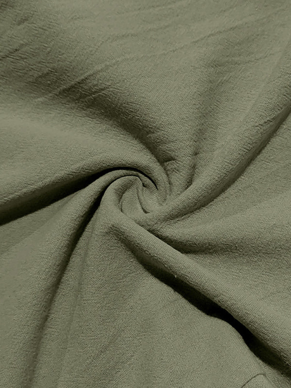 Loose linen casual wide-leg beach sports four seasons breathable trousers