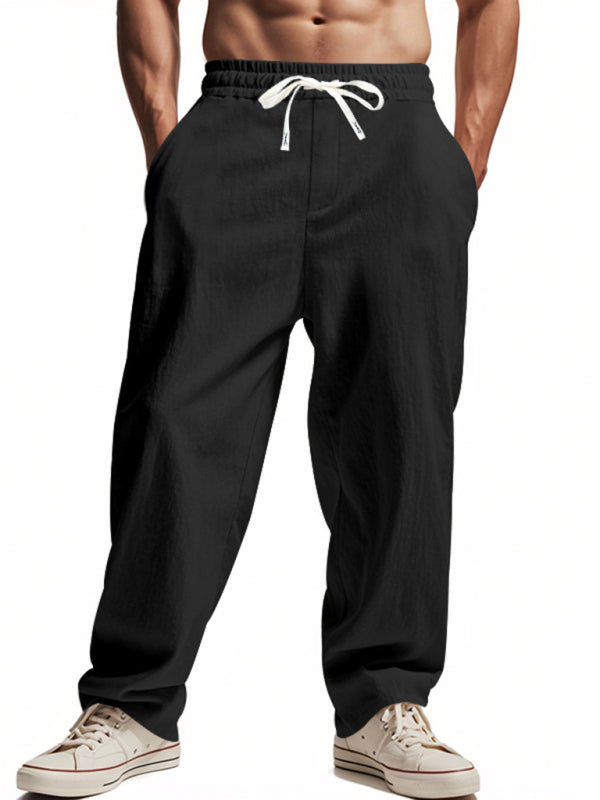 Loose linen casual wide-leg beach sports four seasons breathable trousers