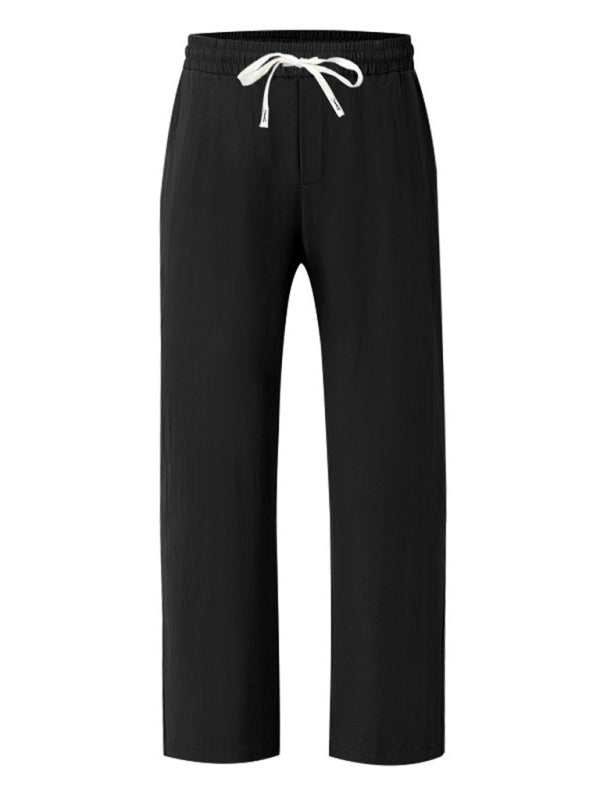 Loose linen casual wide-leg beach sports four seasons breathable trousers