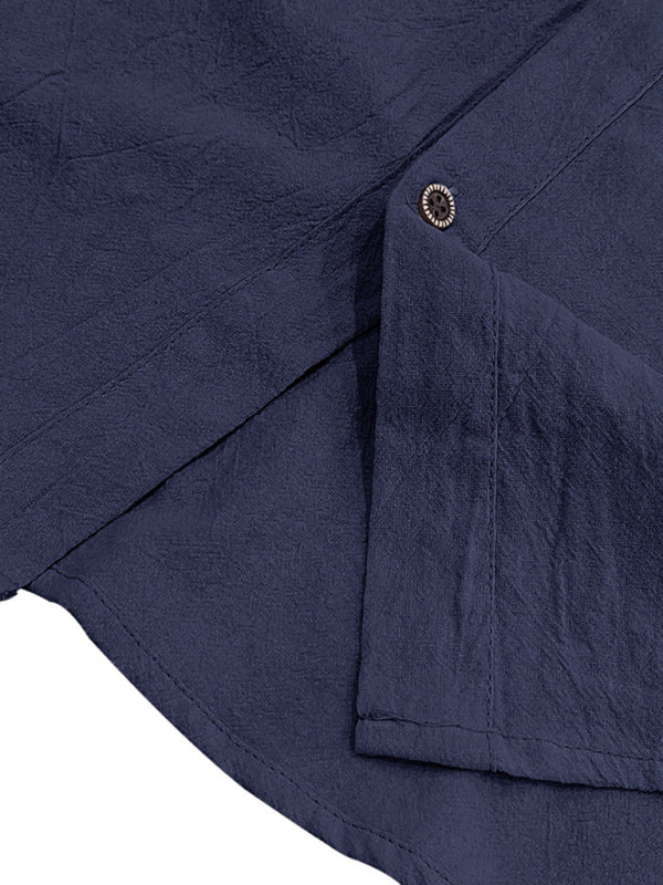 Men's Casual Sleeveless Waistcoat Shirt Linen Hooded Solid Color Breathable Loose Top